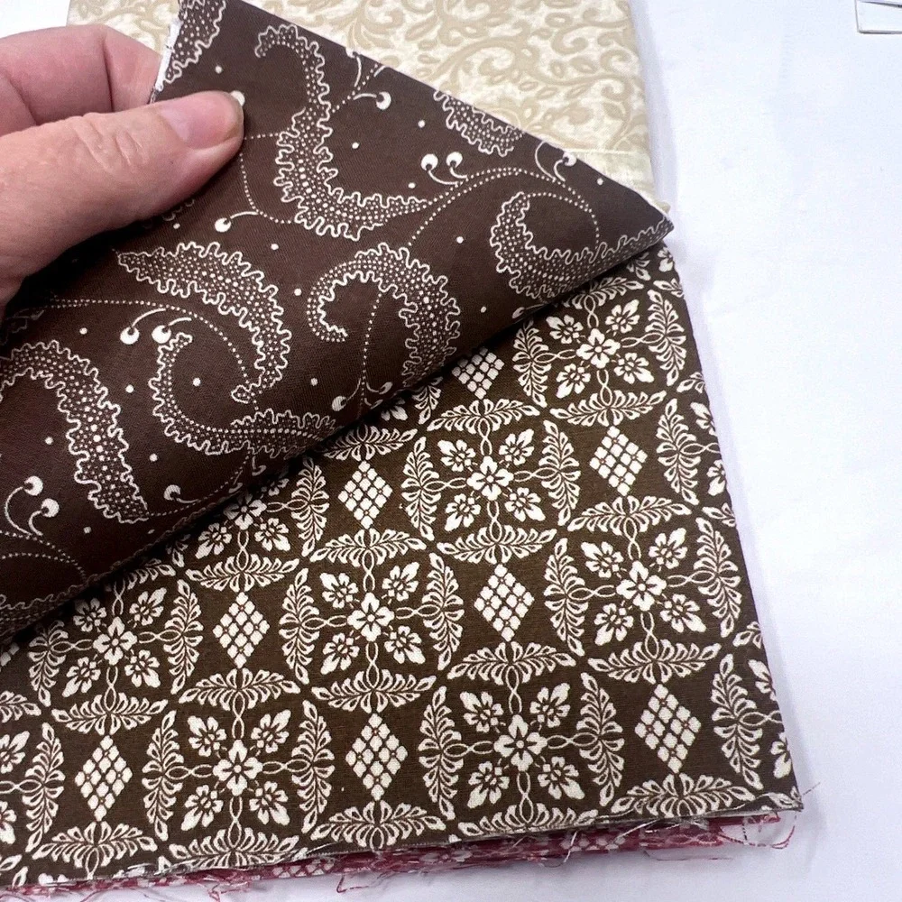 Annie's Creative Quilters Fabric Club Chocolate‎ & Cherry Collection Slippers